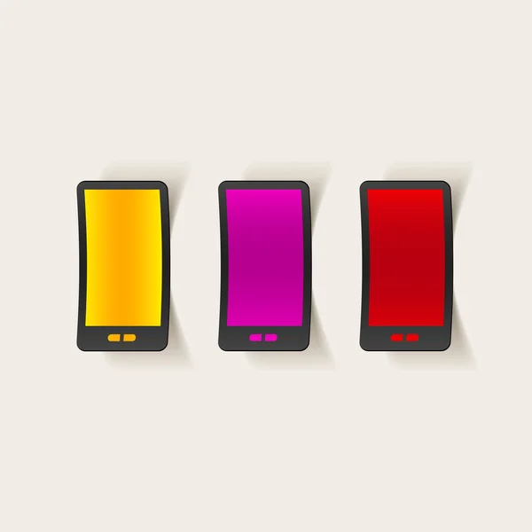 Élément de design réaliste : smartphone — Image vectorielle