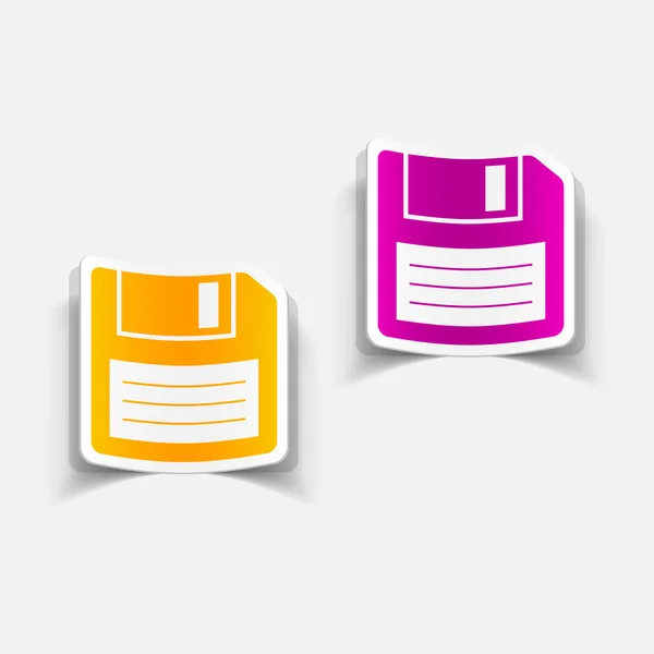 Realistic design element: diskette — Stock Vector