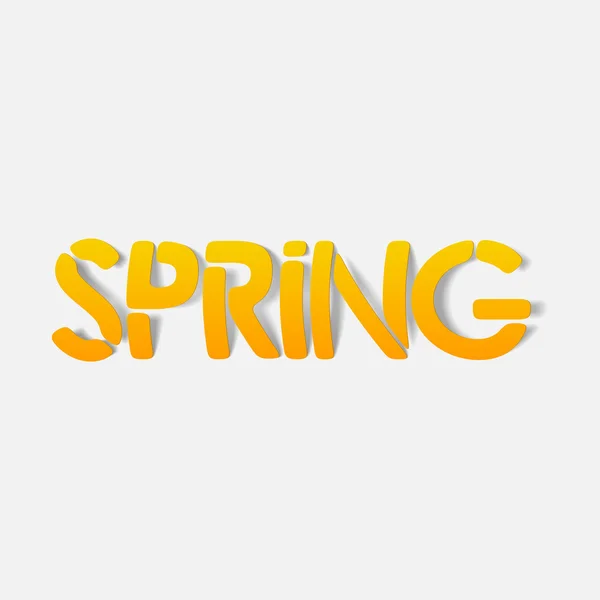 Realistic design element: spring — Stock Vector