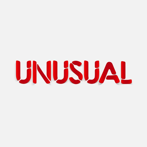 Elemento de diseño realista: inusual — Vector de stock