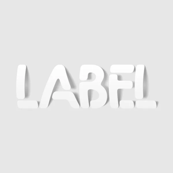 Realistic design element: label — Stock Vector