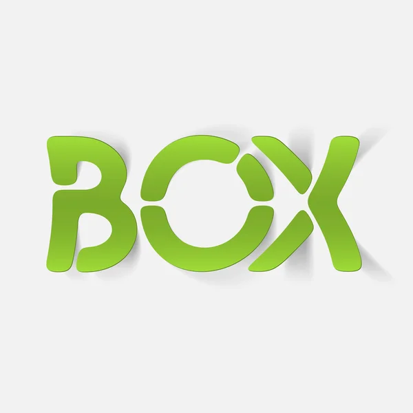 Realistiska designelement: box — Stock vektor