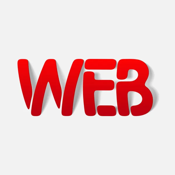 Realistic design element: web — Stock Vector