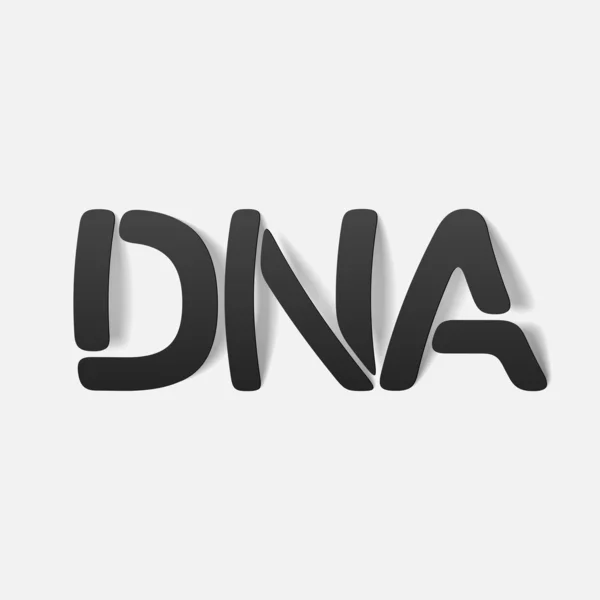 Realistische ontwerpelement: dna — Stockvector