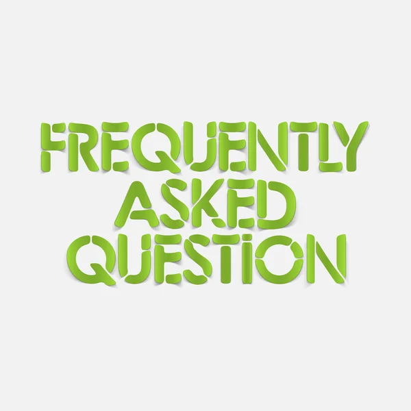 現実的な設計要素: よく寄せられる質問 — ストックベクタ