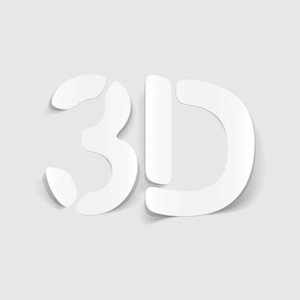 Elemento de design realista: 3d —  Vetores de Stock