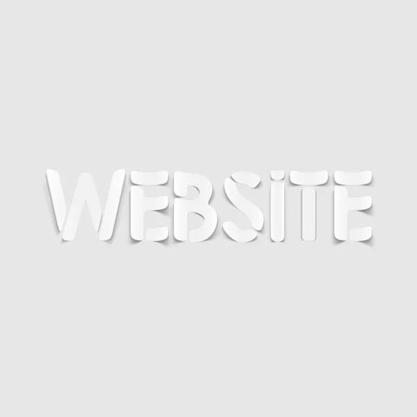 Realistische ontwerpelement: website — Stockvector