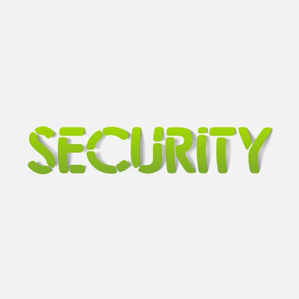 Realistic design element: security — Stock Vector