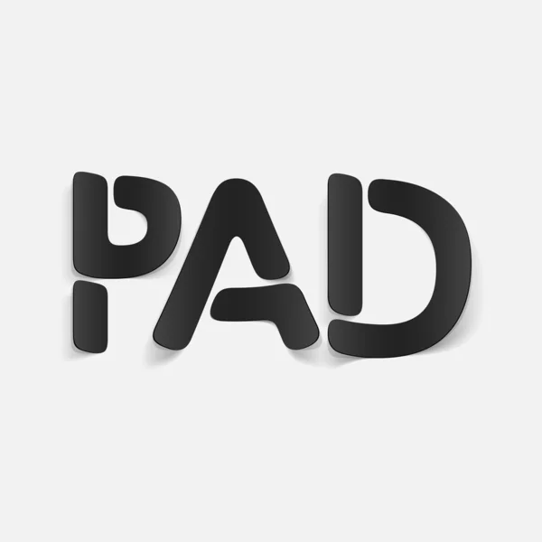 Elemento di design realistico: pad — Vettoriale Stock