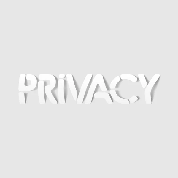Elemento de design realista: privacidade — Vetor de Stock