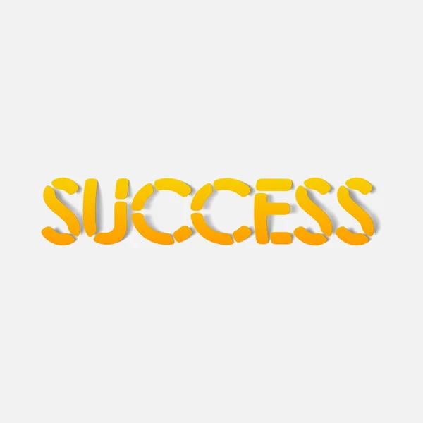 Realistic design element: success — Stock Vector