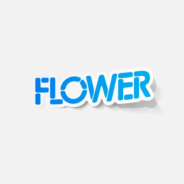 Elemento di design realistico: fiore — Vettoriale Stock