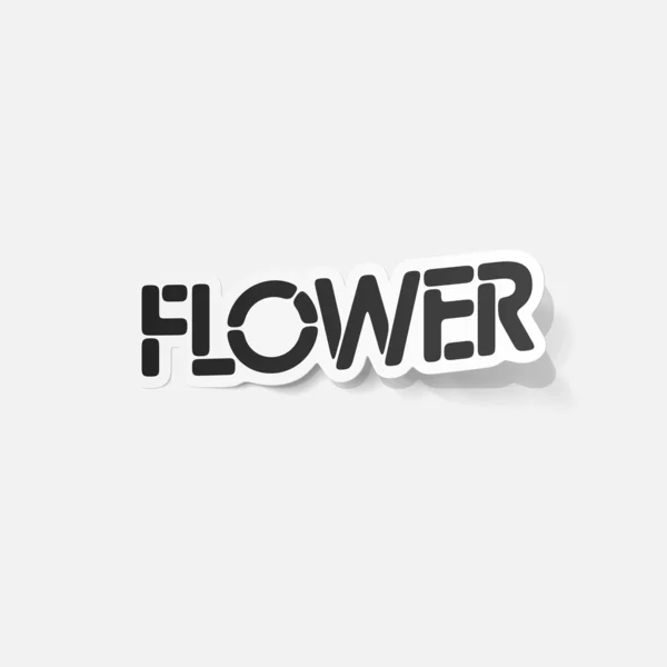 องค์ประกอบการออกแบบที่สมจริง: ดอกไม้ — ภาพเวกเตอร์สต็อก