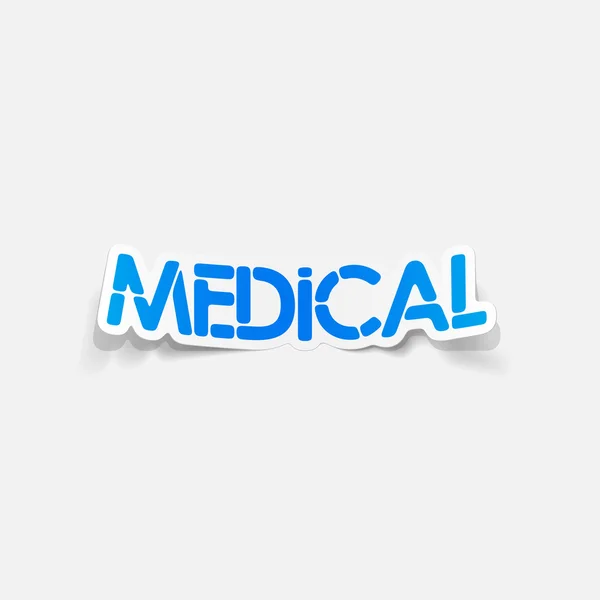 現実的な設計要素: 医療 — ストックベクタ