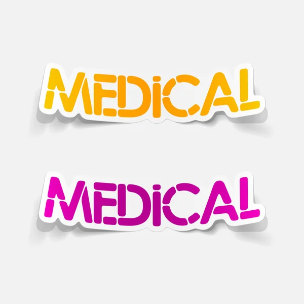 Realistic design element: medical — Stock Vector