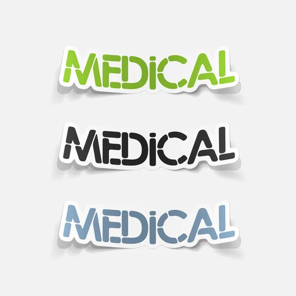 Realistic design element: medical — Stock Vector