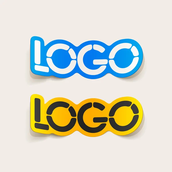 Elemento de diseño realista: logo — Vector de stock