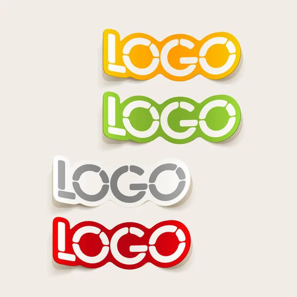 Elemento de diseño realista: logo — Vector de stock