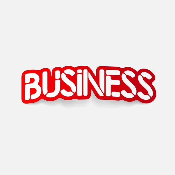 Realistische ontwerpelement: business — Stockvector