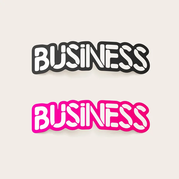 Realistische ontwerpelement: business — Stockvector