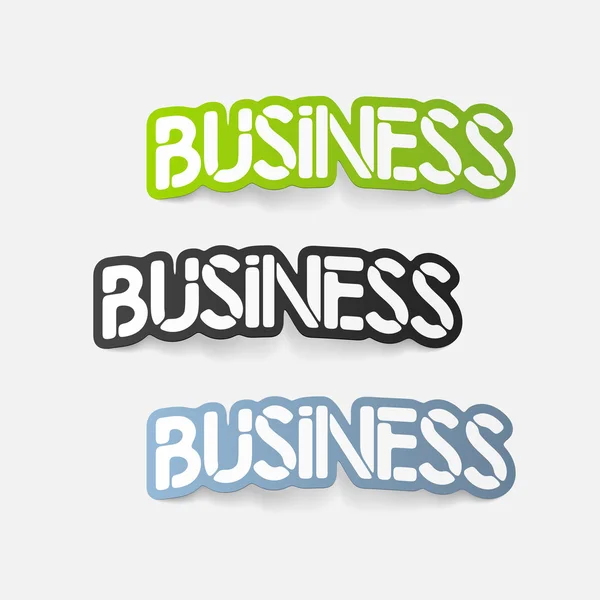 Realistische ontwerpelement: business — Stockvector