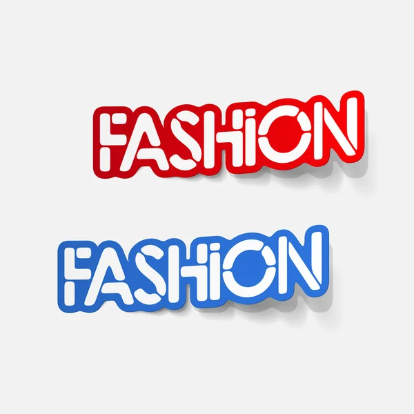 Elemento de design realista: moda — Vetor de Stock