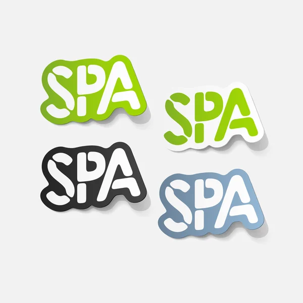 Realistic design element: spa — Stock Vector