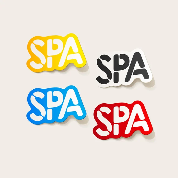 Realistic design element: spa — Stock Vector