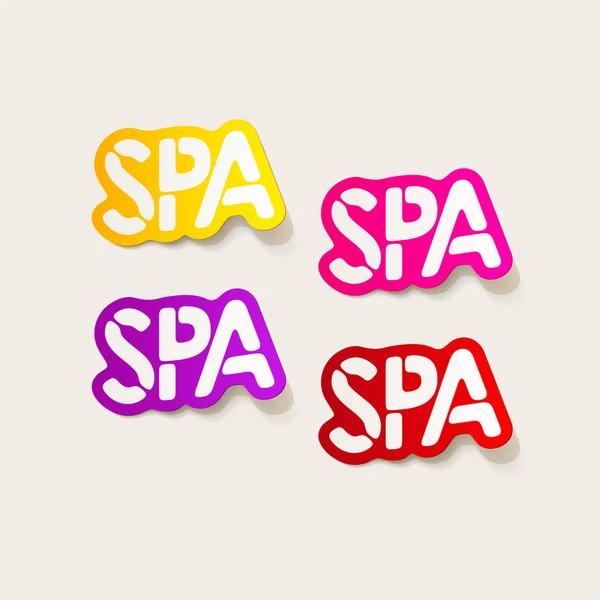 Realistic design element: spa — Stock Vector