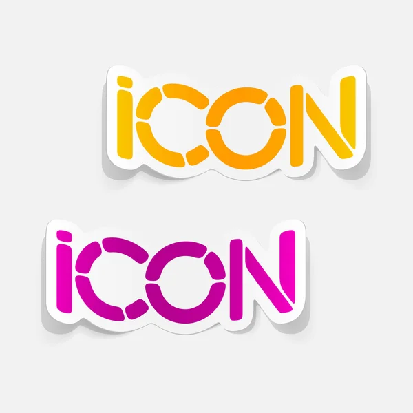 Realistic design element: icon — Stock Vector