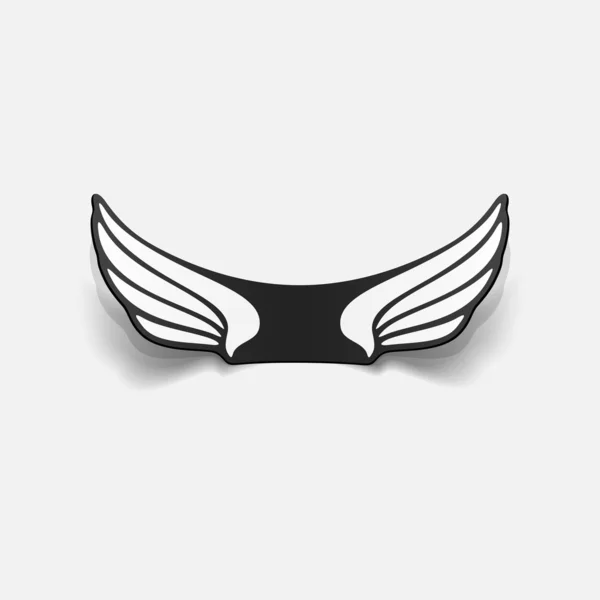 現実的な設計要素: 翼 — ストックベクタ