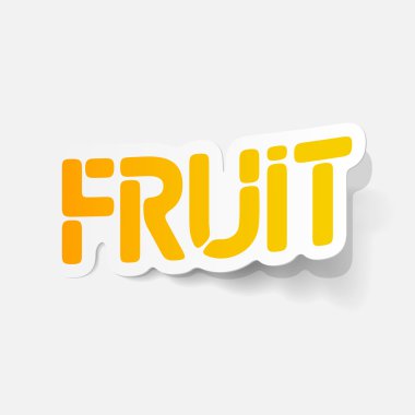 gerçekçi tasarım öğesi: meyve