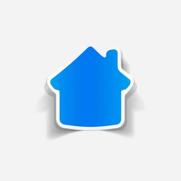 Realistický grafický prvek: dům, budova — Stockový vektor
