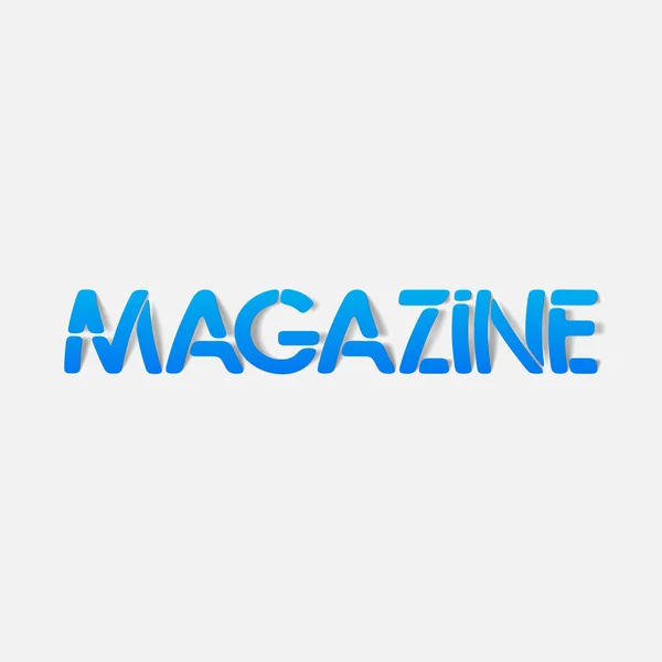 Realistic design element: magazine — Stock Vector
