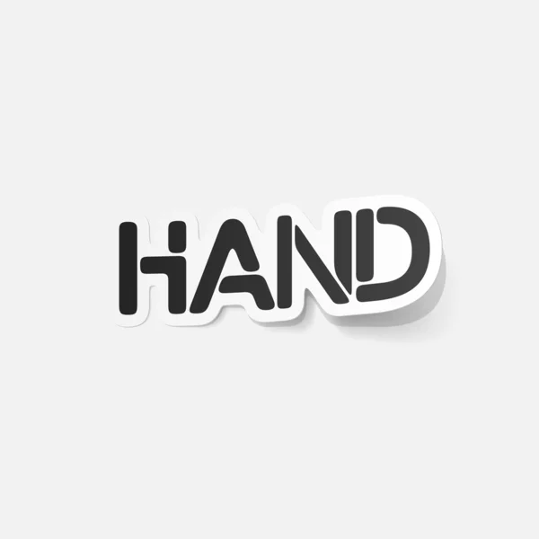 Realistic design element: hand — Stock Vector