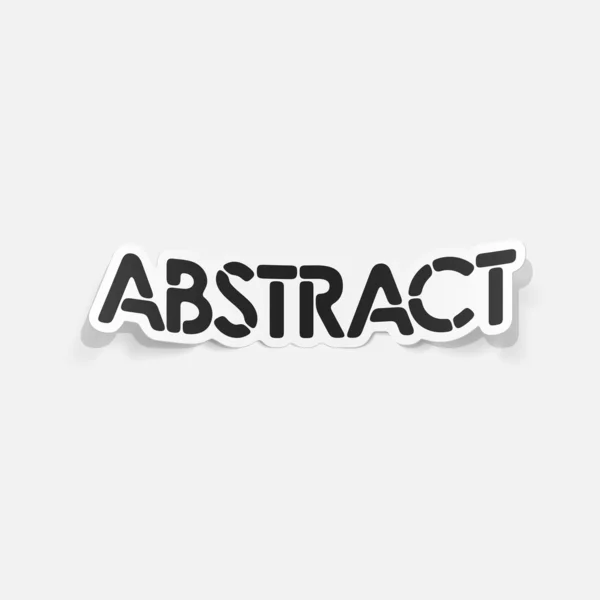 Realistische ontwerpelement: abstract — Stockvector