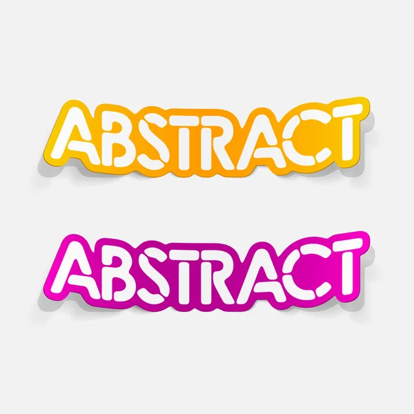 Realistische ontwerpelement: abstract — Stockvector