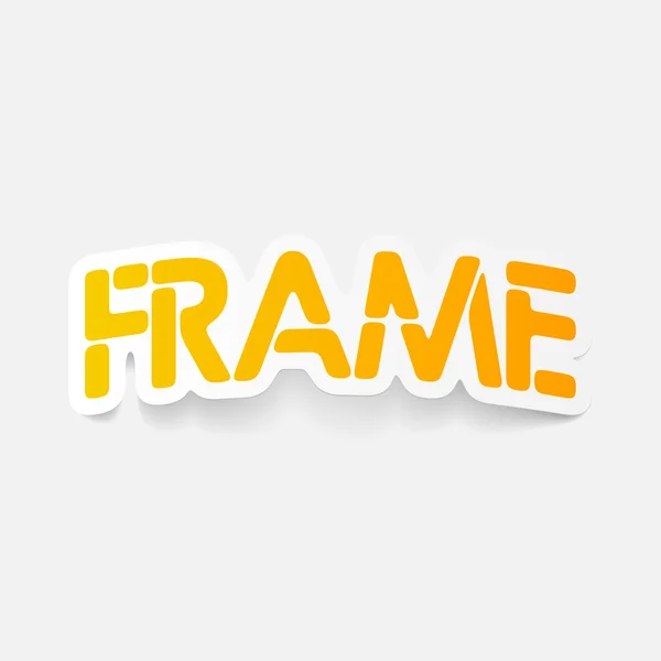 Realistic design element: frame — Stock Vector