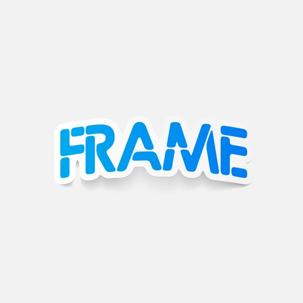 Realistic design element: frame — Stock Vector