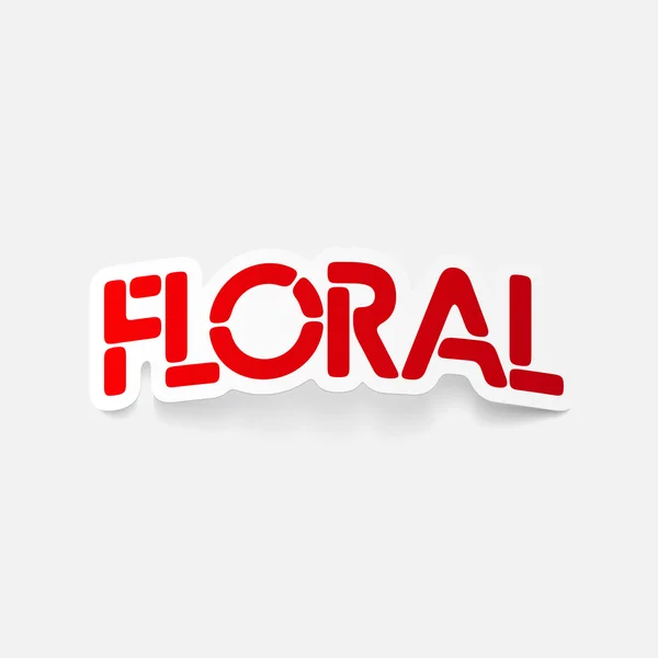 Realistic design element: floral — Stock Vector
