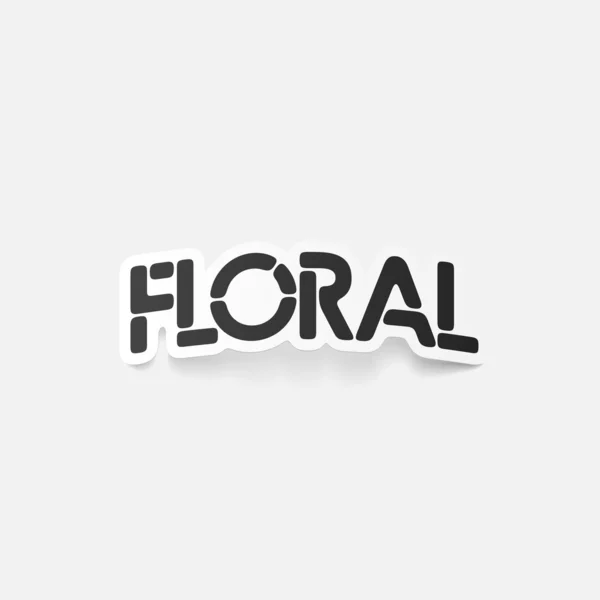 Elemento de design realista: floral —  Vetores de Stock