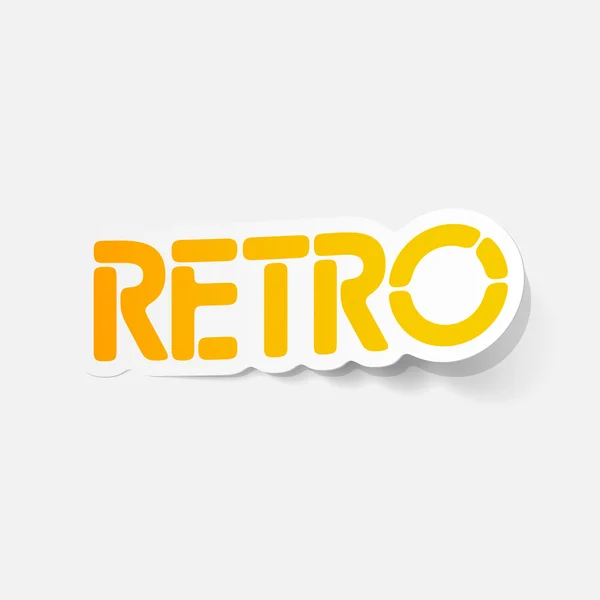 Elemento de diseño realista: retro — Archivo Imágenes Vectoriales