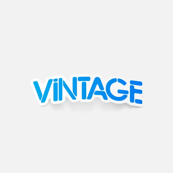 Realistische ontwerpelement: vintage — Stockvector