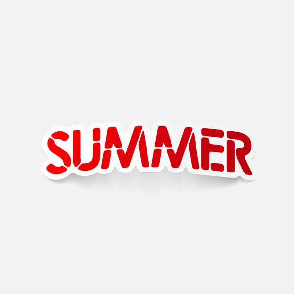 Realistische ontwerpelement: zomer — Stockvector