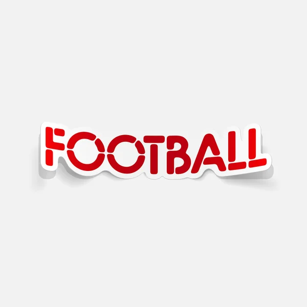 現実的な設計要素: サッカー — ストックベクタ