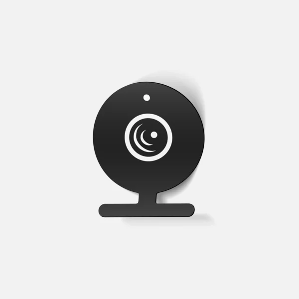 Realistisches Gestaltungselement: Webcam, Kamera — Stockvektor