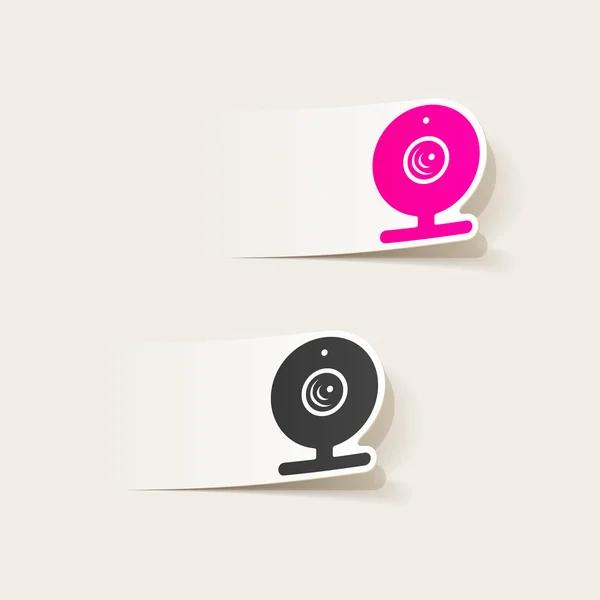 Realistic design element: webcam, camera — Stock Vector