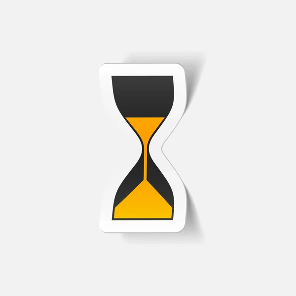 Realistic design element: hourglass — Stock Vector