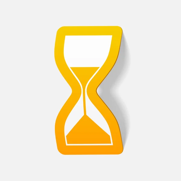 Realistic design element: hourglass — Stock Vector