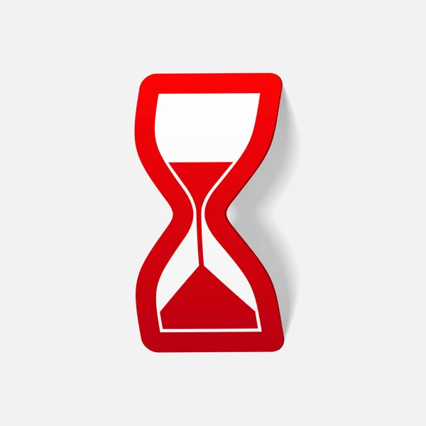 Realistic design element: hourglass — Stock Vector